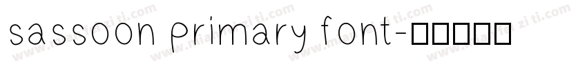sassoon primary font字体转换